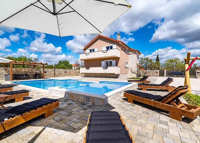 My Dalmatia - Luxury Escape With Private Pool, Game And Gym Perusic Benkovacki